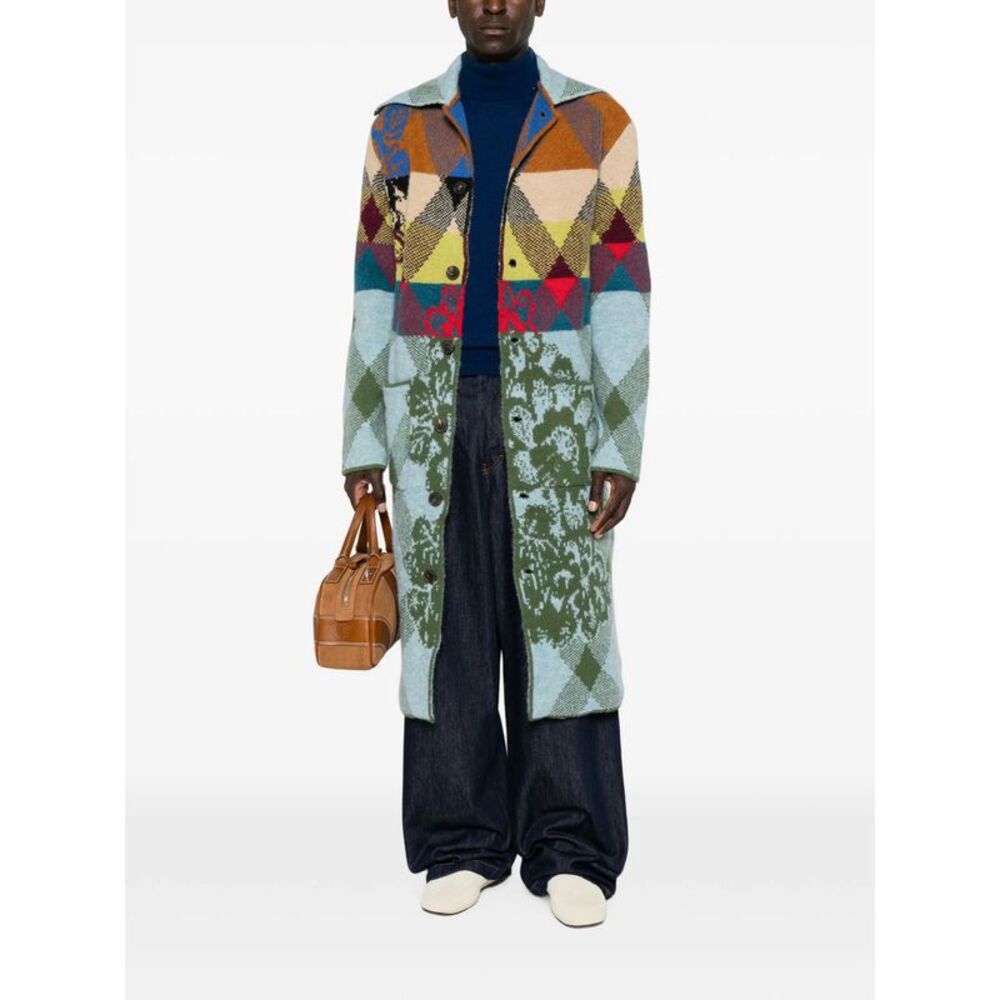 Dries Van Noten Blue Coats - Peacoats Men - Picture 2 of 5